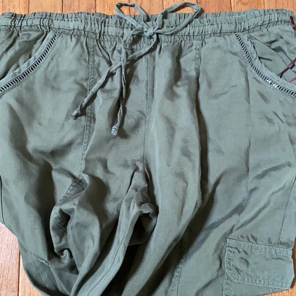 Olive green Cargo jogger pants XL - Picture 3 of 9